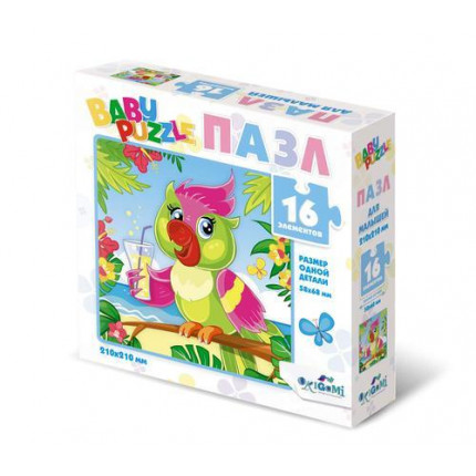 Пазл Baby Puzzle 16 дет. Попугай 05832, (ООО "Оригами") (арт. 11-184255)