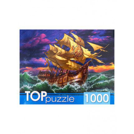 Пазлы 1000 дет. Парусник в бушующем море ХТП1000-4150, TOPpuzzle (арт. 11-185318)