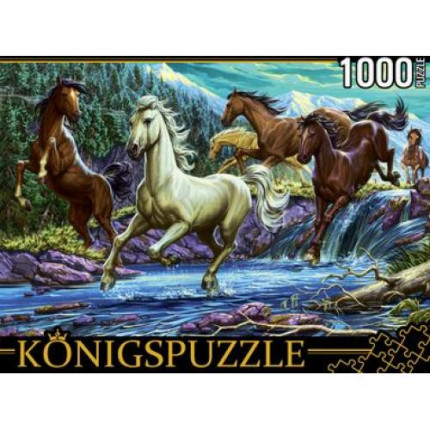 Пазлы 1000 дет. Ночные лошади ХK1000-4469, (Рыжий кот) (арт. 11-185652)