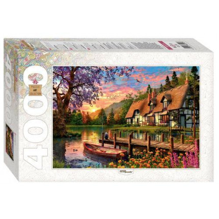 Пазлы 4000 дет. Закат на озере в лесу (Art Collection) 85414, (Степ Пазл) (арт. 11-188436)