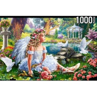 Рыжий кот 11-189476 Пазлы 1000 дет. Ангелочек в саду ФK1000-7040, (Рыжий кот) 