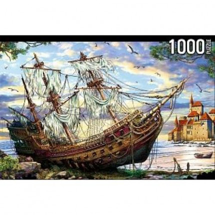 Пазлы 1000 дет. Корабль на мели ФK1000-7041, (Рыжий кот) (арт. 11-189478)