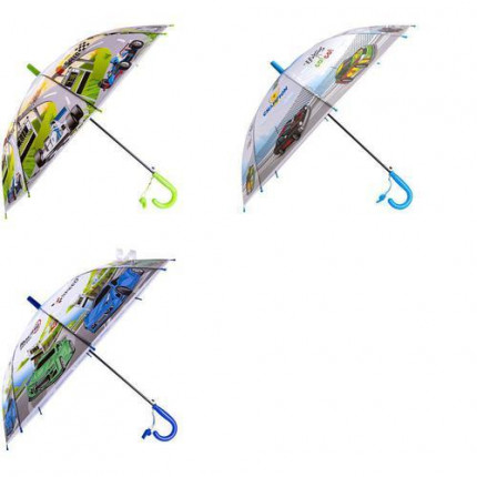 Зонт детский Крутые тачки (50см, со свистком, в ассортименте) YS01-2 (арт. 11-190533)