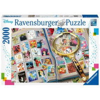 Ravensburger 11-201888 Пазлы 2000 дет. Альбом с марками с героями Disney 16706, (Ravensburger) 