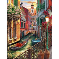 Рыжий кот 11-208518 Картина по номерам Палитра. Венецианское кафе 40*50см, акриловые краски, кисти Х-3138, 