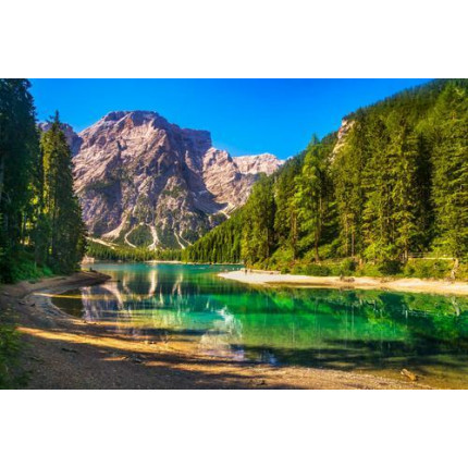 Картина по номерам Изумрудное озеро у гор 40*50см, акриловые краски, кисти Х-9004, (арт. 11-208523)
