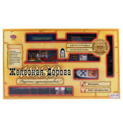 Железная Дорога (на радиоуправлении, свет, звук, с аксессуарами, в коробке, от 3 лет) A147-H08116, (Shantou City Daxiang Plastic Toy Products Co., Ltd) (арт. 11-209017)
