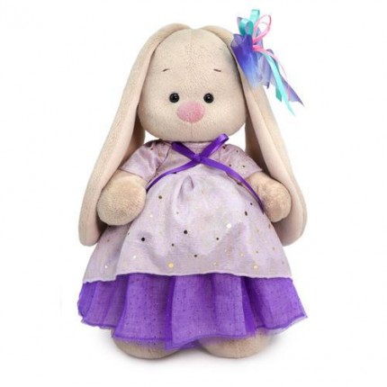Мягкая игрушка Зайка Ми в платье с блестками 32см, в подарочной коробке StM-436,  "МПП" (арт. 11-213554)
