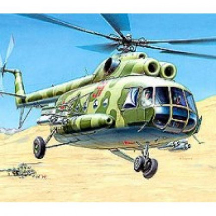 Сборная Модель 1:72 Советский многоцелевой вертолет Ми-8Т 7230, (Звезда) (арт. 11-60971)
