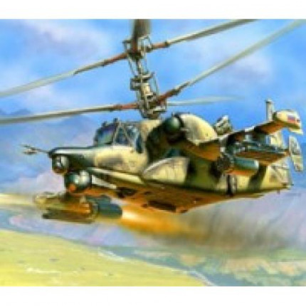 Сборная модель 1:72 Вертолет КА-50Ш (модель+клей+краски+кисточка) 7272П (арт. 11-62609)