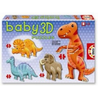 Educa Borras 11-71815 ПазлыДляСамыхМаленьких 3D Динозавры 13922, (Educa Borras) 