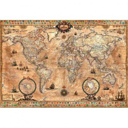 Пазлы 1000 дет. Античная карта мира 15159, (Educa Borras) (арт. 11-88214)