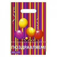 НЕО-ПАК 13-890116 Пакет Полиэтиленовый 20*30 Веселого Дня рождения! 10611 