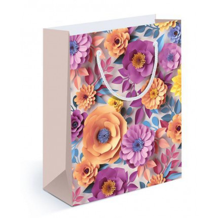 Пакет Бумажный 11*13,5 (S) Цветы ручной работы 151101323, (Хорошо) (арт. 13-919354)