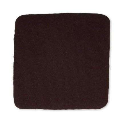 Термоаппликация Термозаплатка "квадрат" №2 8х8 см 2 шт 2-02-08 хлопок коричневый