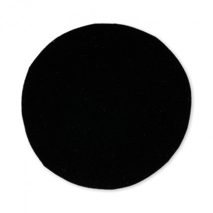 Термоаппликация Термозаплатка "круг" №3 диам.6 см 2 шт 3-03-06 бархат черный