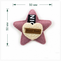 Прочие  Украшение текстильное LA308  50 x 50 мм 1 шт. 