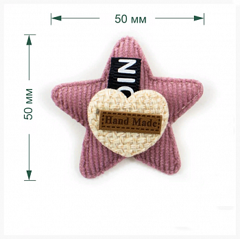 Украшение текстильное LA308  50 x 50 мм 1 шт.