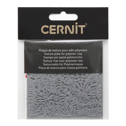 CE95022 Текстура для пластики резиновая 'Листья', 9*9 см. Cernit (арт. 7723733)