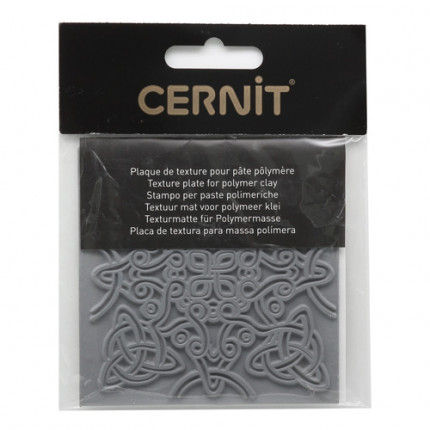 CE95023 Текстура для пластики резиновая 'Кельтский узел', 9*9 см. Cernit (арт. 7723734)