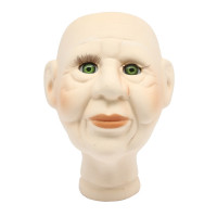 Прочие 7730413-00002 AR909 Голова для изготовления декоративной куклы 'Дедушка', фарфор 12см (зеленые глаза) 