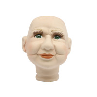 Прочие 7730414-00002 AR909 Голова для изготовления декоративной куклы 'Бабушка', фарфор 12см (зеленые глаза) 