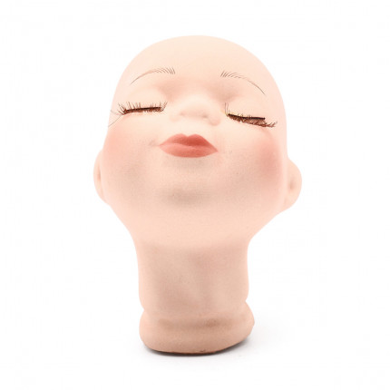 AR908 Голова для изготовления куклы, фарфор 12см (натуральный) (арт. 7730415-00003)