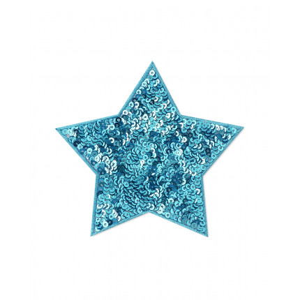Декоративная термоаппликация д.10 см голубой (арт. АДП-161-3-34709.003)