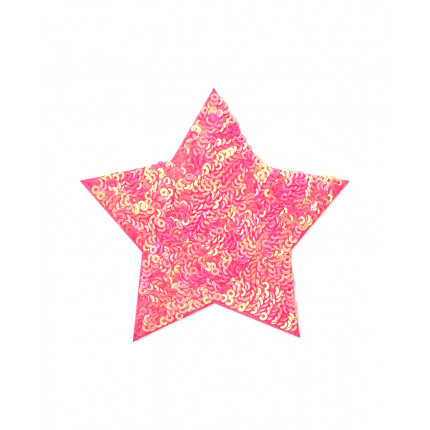 Декоративная термоаппликация д.10 см розовый (арт. АДП-161-5-34709.005)