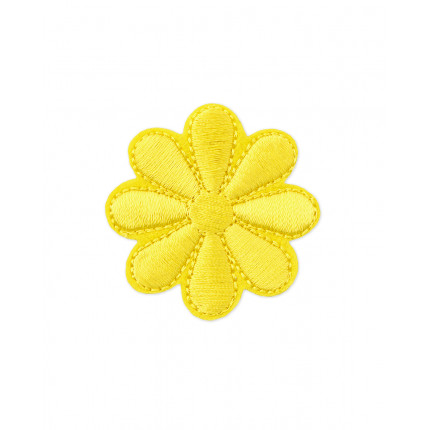 Декоративная термоаппликация д.4 см желтый (арт. АДЦ-184-3-33629.003)