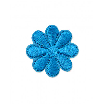 Декоративная термоаппликация д.4 см голубой (арт. АДЦ-184-6-33629.006)