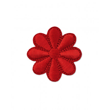 Декоративная термоаппликация д.4 см красный (арт. АДЦ-184-7-33629.007)