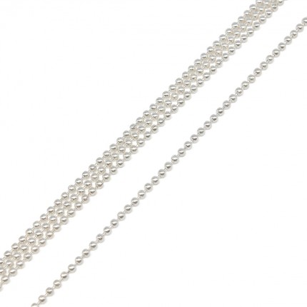 Цепочка шариковая, металл 1,2 мм, (уп.3 м) серебро (арт. АРС-39896-1-АРС0001247128)