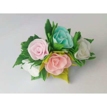 Ревелюровые цветы "FomFantasy" АСР-01 розы (1,5 * 1,5 см),  цв.ассорти (арт. АСР-01)
