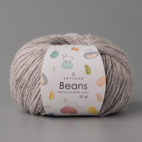 Beans 50г, 240м с шелком Цвет 09 серый меланж