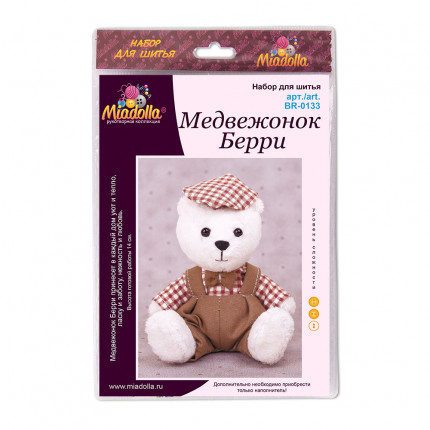 Набор для изготовления игрушки "Miadolla" BR-0133 Медвежонок Берри . (арт. BR-0133)