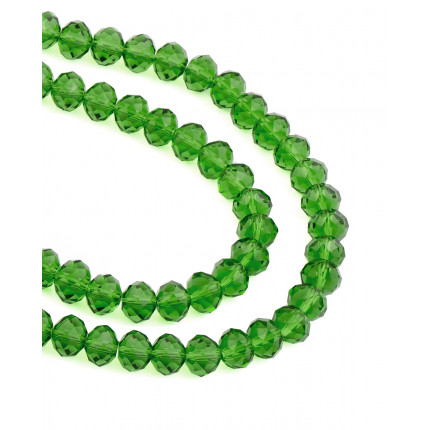 Бусины хрусталь на проволоке d=10 мм зеленый ~70 шт. (арт. БСТ-39-5-18550.005)