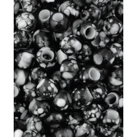 Прочие БУД-147-6-32663.012 Бусины пластик д.1,2 см черный уп. ~10 шт. 