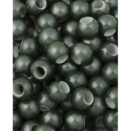 Бусины пластик д.1,4 см зеленый уп. 50 шт. (арт. БУД-150-1-32748.001)