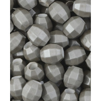 Прочие БУД-152-6-32730.004 Бусины пластик р.1,3х1,4 см серый уп. ~10 шт. 