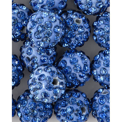 Бусины со стразами д.1 см синий (арт. БУД-156-4-36055.004)