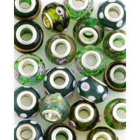 Прочие БУД-157-1-36056.001 Бусины-шармы 10*13 мм зеленый 1 шт. 
