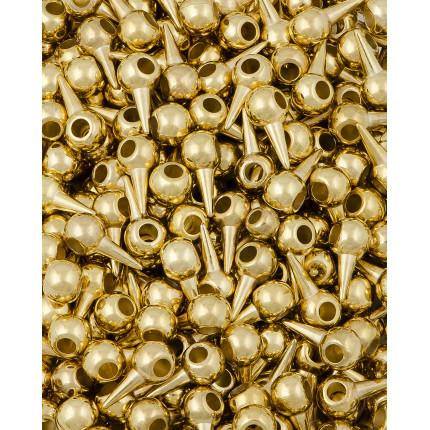 Декор шипы р.0,8х1,5 см золотистый 50шт. (арт. БУД-29-3-9932.001)