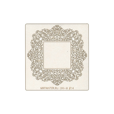Чипборд картонный "Mr.Painter" CHI-9  9.5 х 10 см 1 шт. 14 "Рамочка квадрат" (арт. CHI-9)