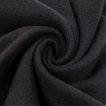 Ткань Флис FG-001 230±4г/кв.м 50 х 50 см 100% полиэстер цвет черный (арт. FG-001)