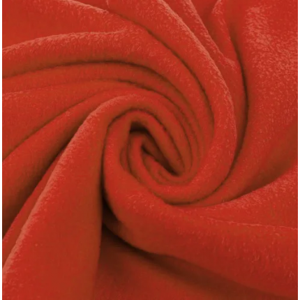 Ткань Флис FG-001 230±4г/кв.м 50 х 50 см 100% полиэстер №113 цвет красный (арт. FG-001)