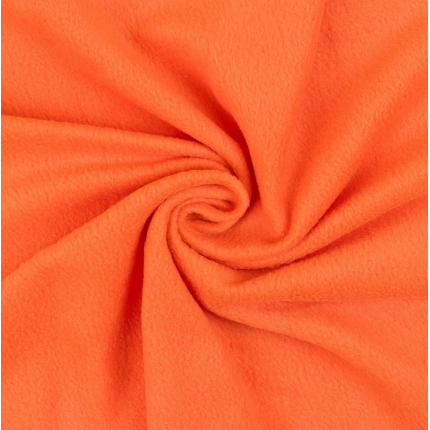 Ткань Флис FG-001 230±4г/кв.м 50 х 50 см 100% полиэстер №148 цвет оранжевый (арт. FG-001)