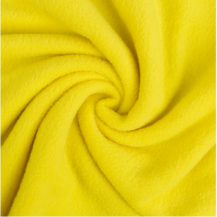 Ткань Флис FG-001 230±4г/кв.м 50 х 50 см 100% полиэстер №383 цвет  желтый (арт. FG-001)
