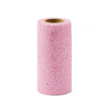 Фатин с глиттером и блестками ш.15 см розовый (арт. ФШ-6-2-31934.002)