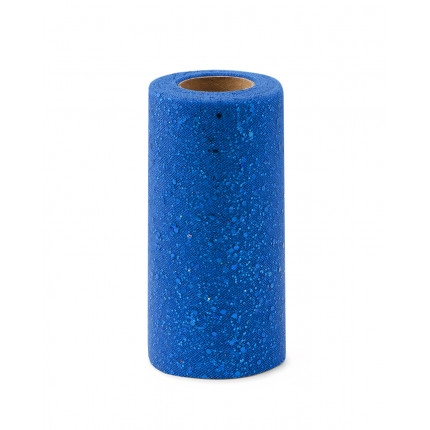 Фатин с глиттером и блестками ш.15 см синий (арт. ФШ-6-5-31934.005)